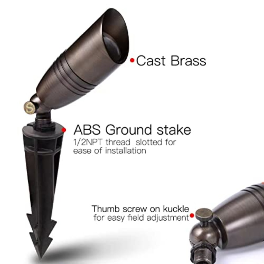 12V Low Voltage Landscape Spot - Outdoor Lighting Ground Fixtures reseña y precio