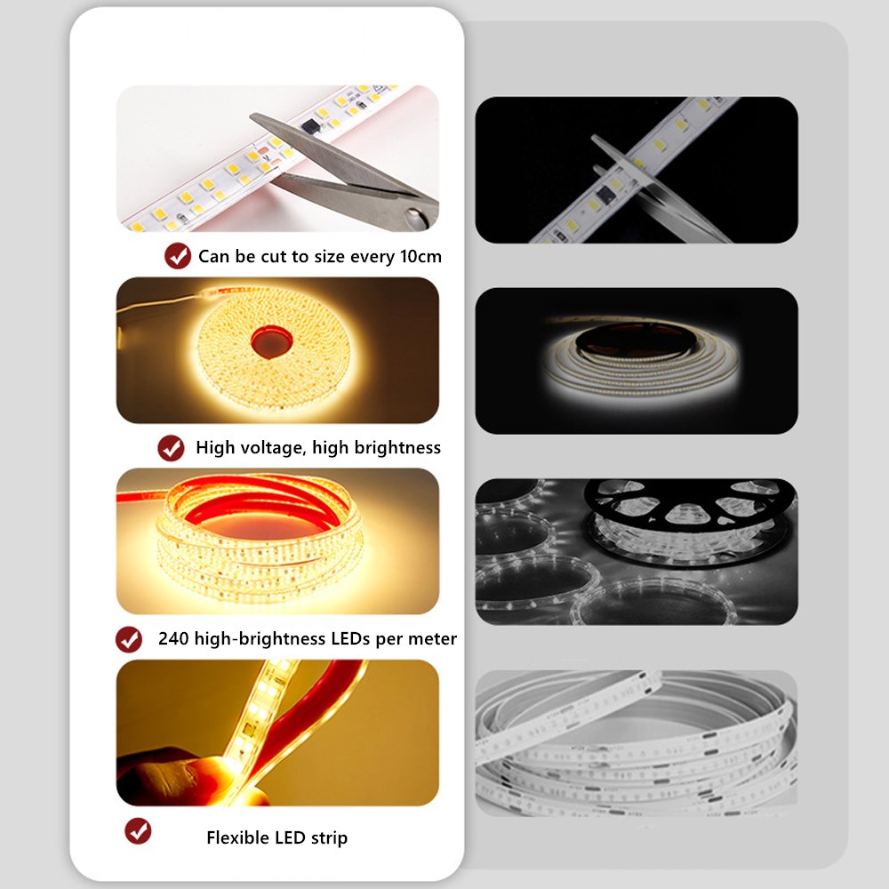 AC Led Strip Light 220V Lamp 2 - Outdoor Lighting Volt reseña y precio