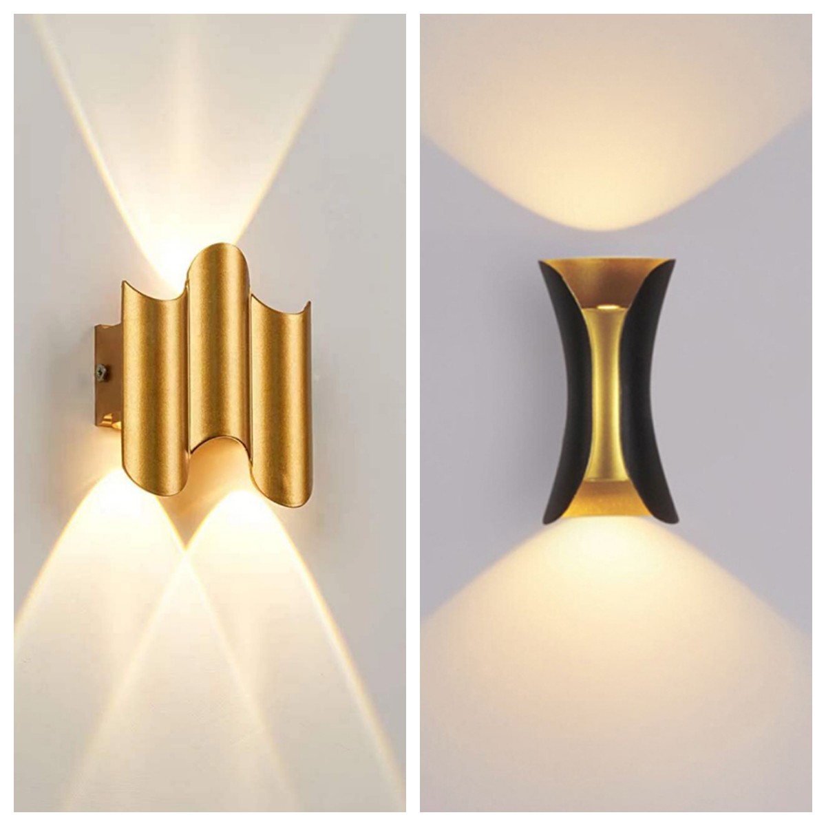 Aluminum Golden Body LED Wall  - Xl Outdoor Lighting reseña y precio