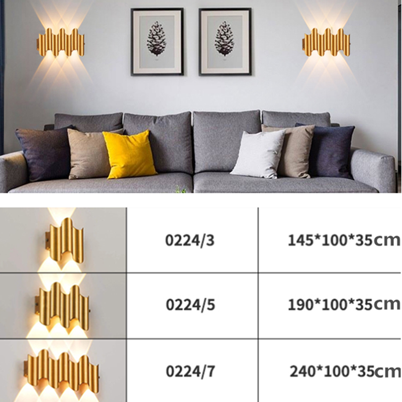 Aluminum Golden Body LED Wall  - Xl Outdoor Lighting reseña y precio