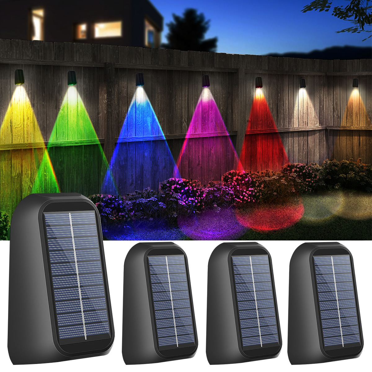 Solar Wall Lamp Solar Fence Li - Solar Wall Sconce reseña y precio