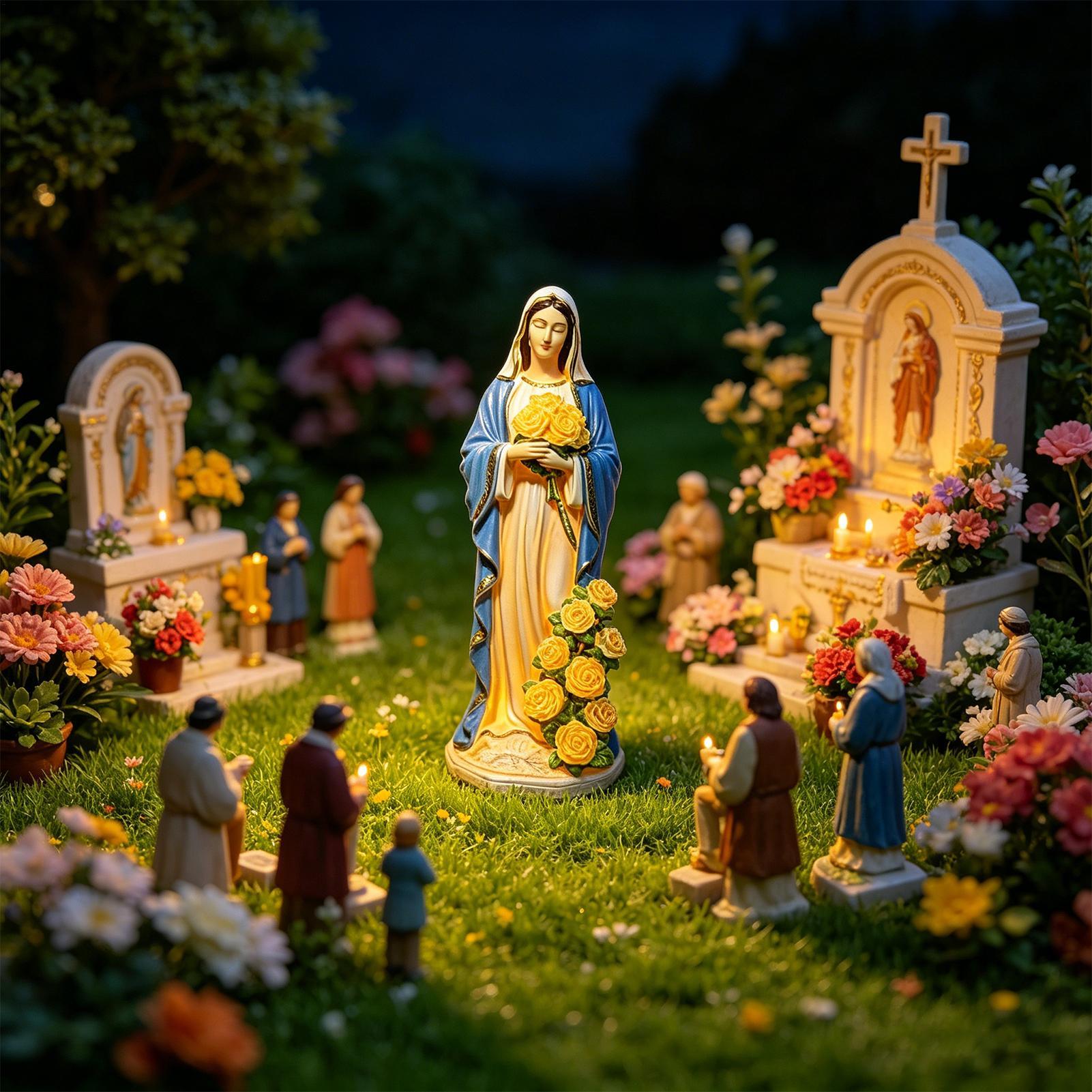 Virgin Mary Garden Light Garde - Outdoor Lighting Battery reseña y precio