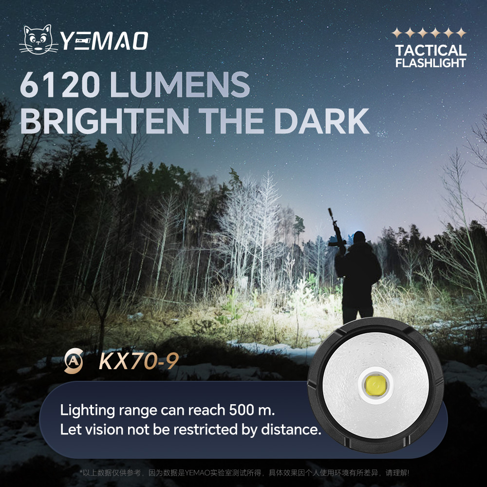 YEMAO-A81 6210LM Flashlight, U - Outdoor Lighting Battery reseña y precio