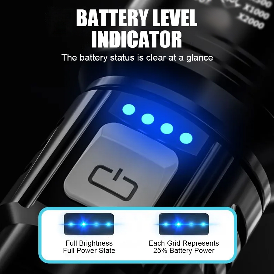 High Power P50 LED Flashlight  - Outdoor Lighting Beacon reseña y precio