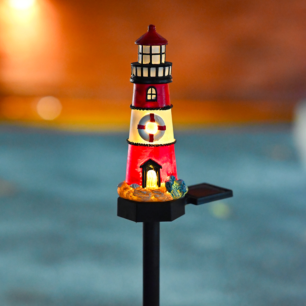 Solar Lighthouse Lights Waterp - Xmas Outdoor Lighting Decorations reseña y precio