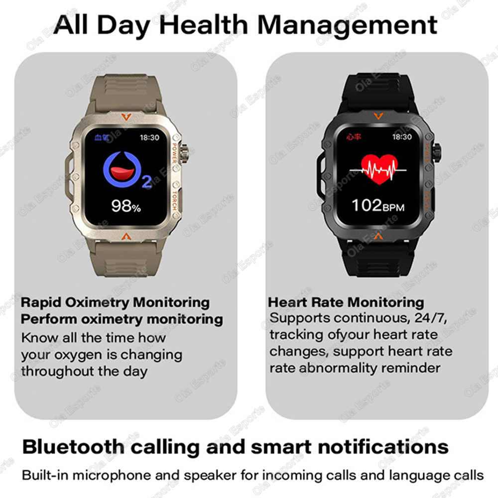 Men Sports Smart Watch 1.71 Sc - Outdoor Lighting Beacon reseña y precio