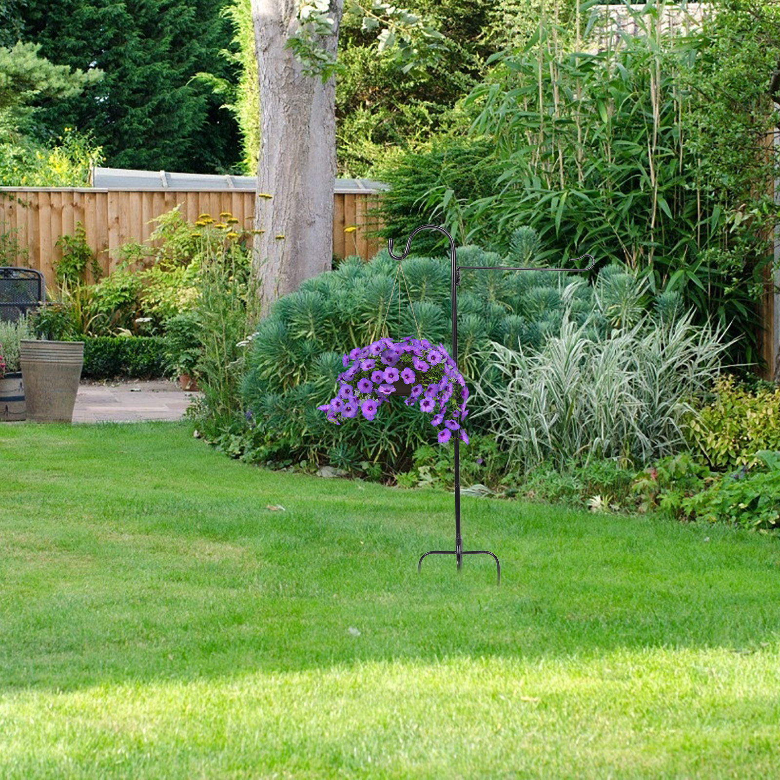 Shepherd Hook for Outdoor Gard - Outdoor Lighting Ground Fixtures reseña y precio