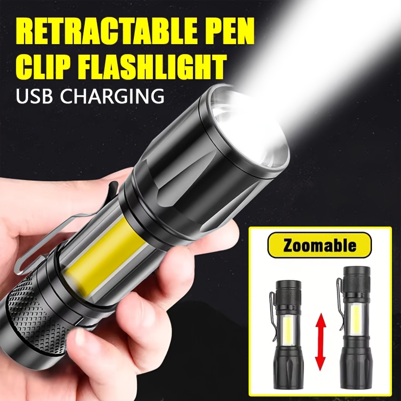Mini LED Flashlight COB Floodl - Outdoor Lighting Black reseña y precio