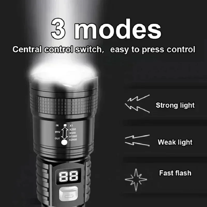 P50 High Brightness Flashlight - Outdoor Lighting Lumen reseña y precio