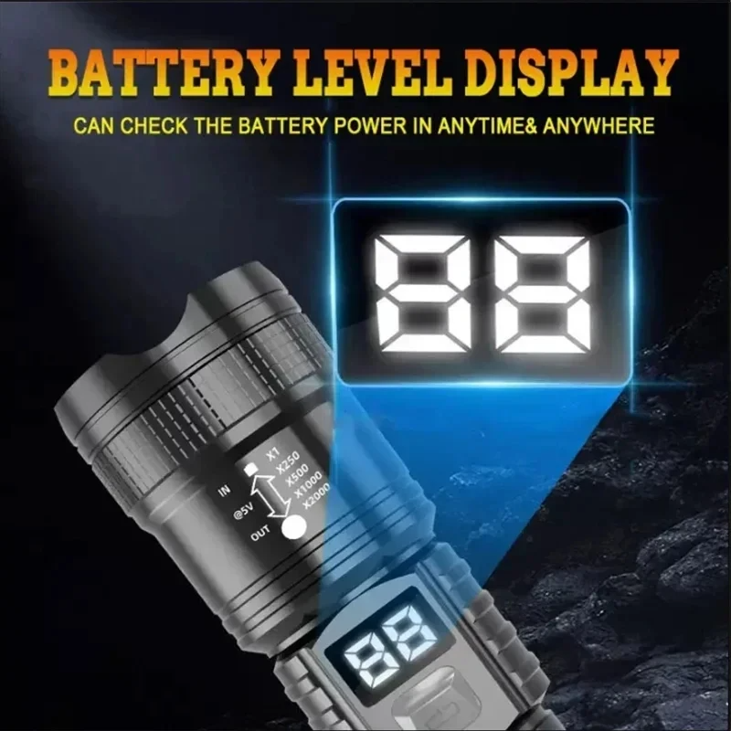 P50 High Brightness Flashlight - Outdoor Lighting Lumen reseña y precio
