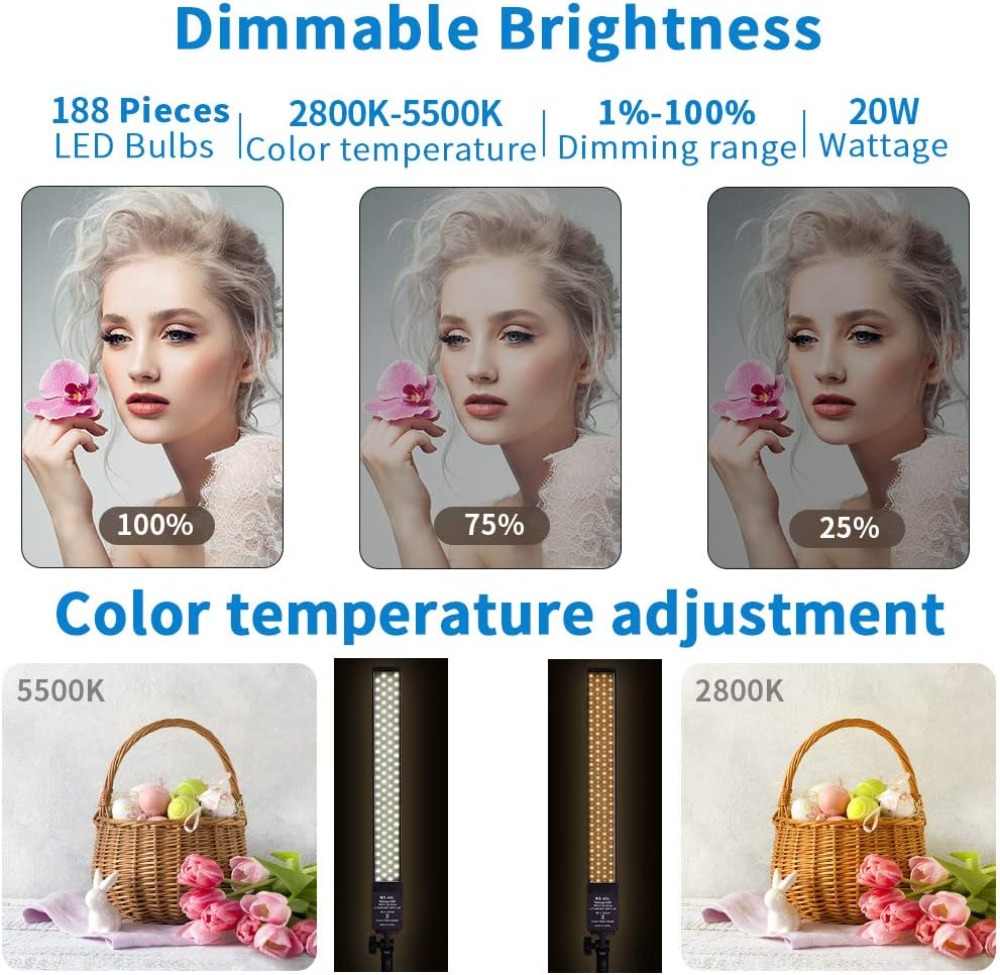 LED Video Light Battery Powere - Outdoor Lighting Kit Photography reseña y precio