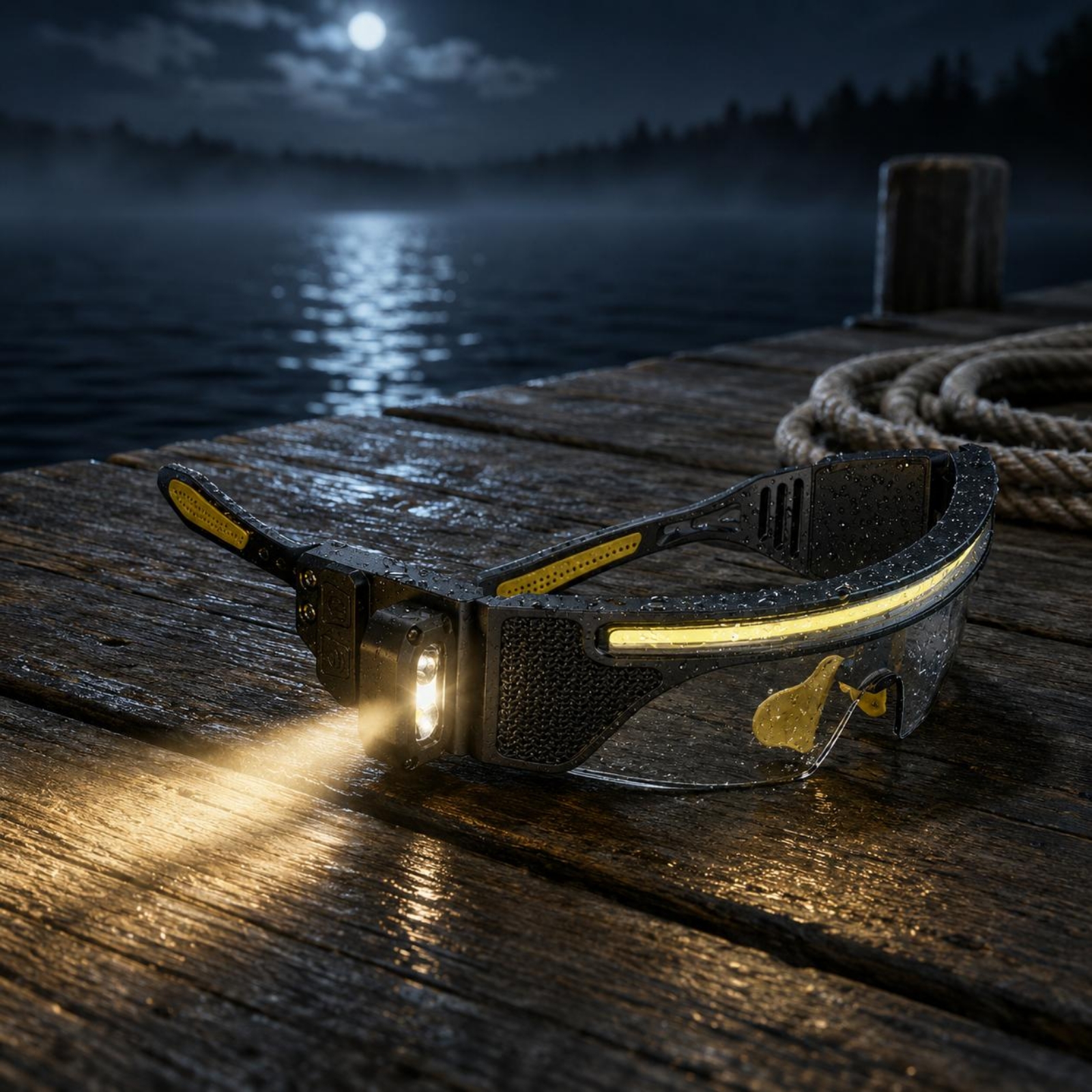 Curved-Fit LED Glasses Black F - Outdoor Lighting Black reseña y precio