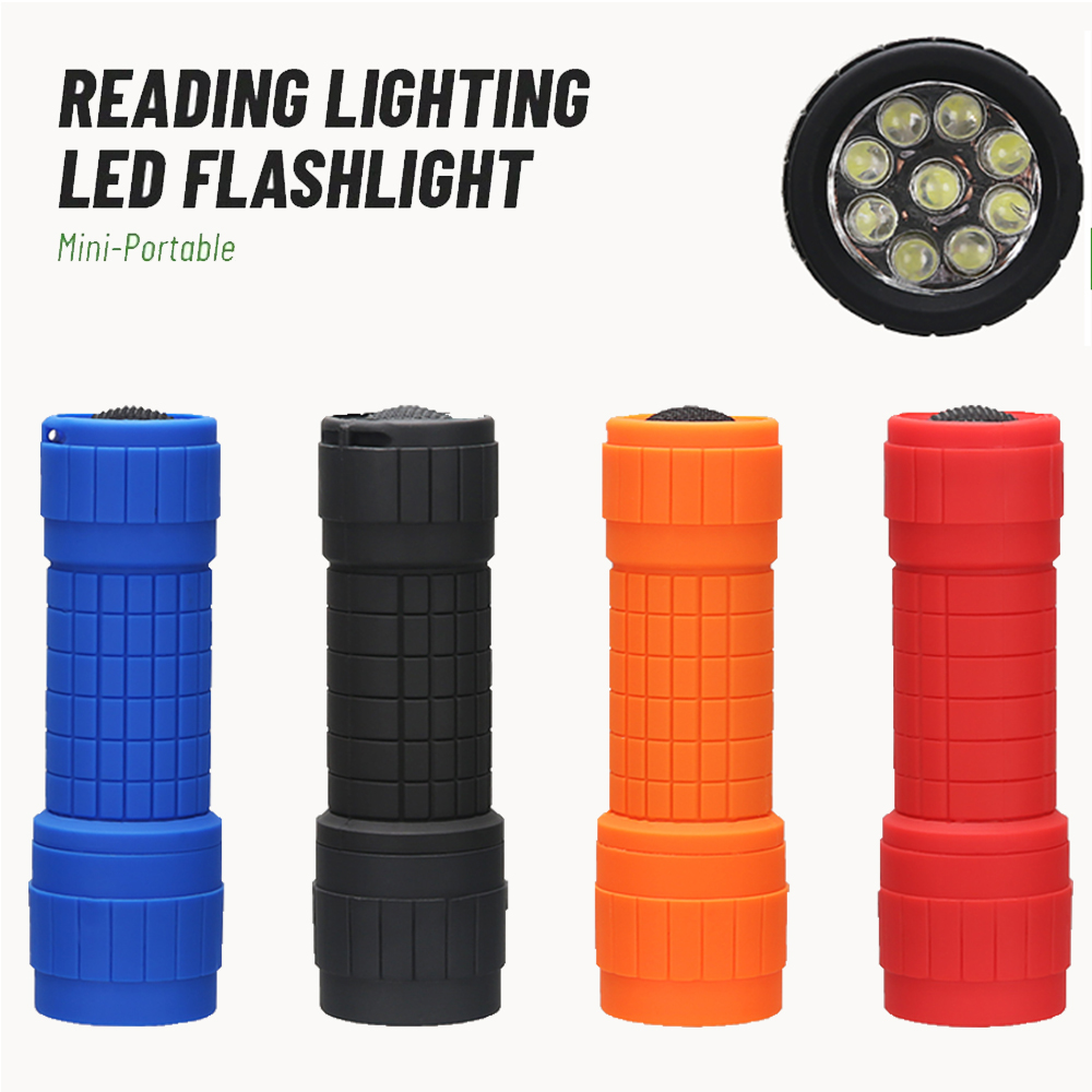 Mini Portable Flashlight Nine  - Outdoor Lighting Battery reseña y precio