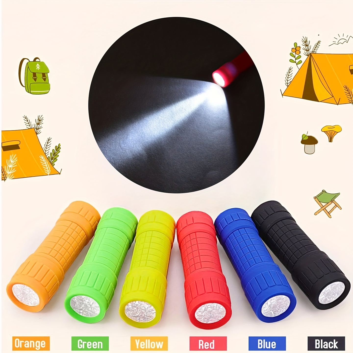 Mini Portable Flashlight Nine  - Outdoor Lighting Battery reseña y precio