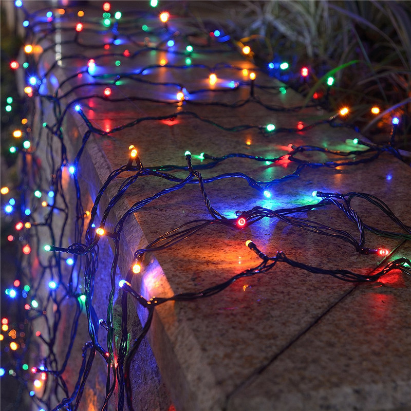 Led Solar String Light 8 Modes - Xmas Outdoor Lighting Decorations reseña y precio