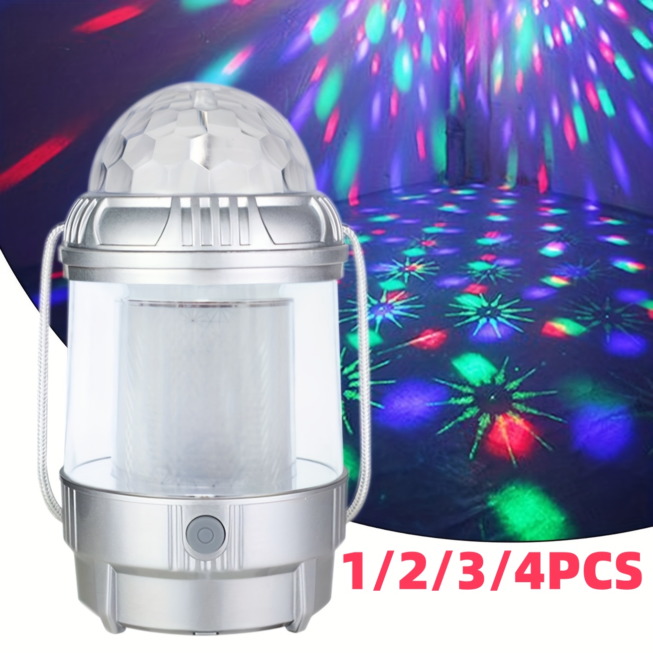 1-4PCS LEDCamping Lantern Rech - Outdoor Lighting Battery reseña y precio