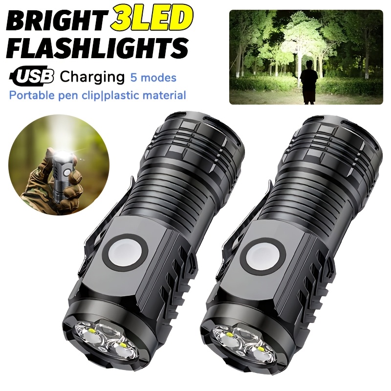 Portable Mini LED Handheld Fla - Outdoor Lighting Lumen reseña y precio