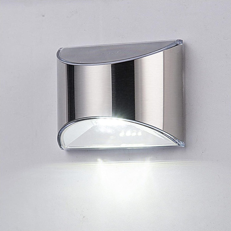 2Pcs Solar Garden Light Stainl - Solar Wall Sconce reseña y precio