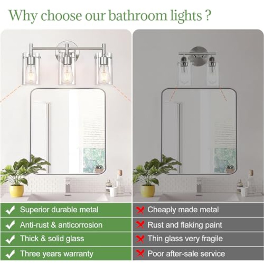 Bathroom Vanity Light Fixtures - Solar Wall Sconce reseña y precio