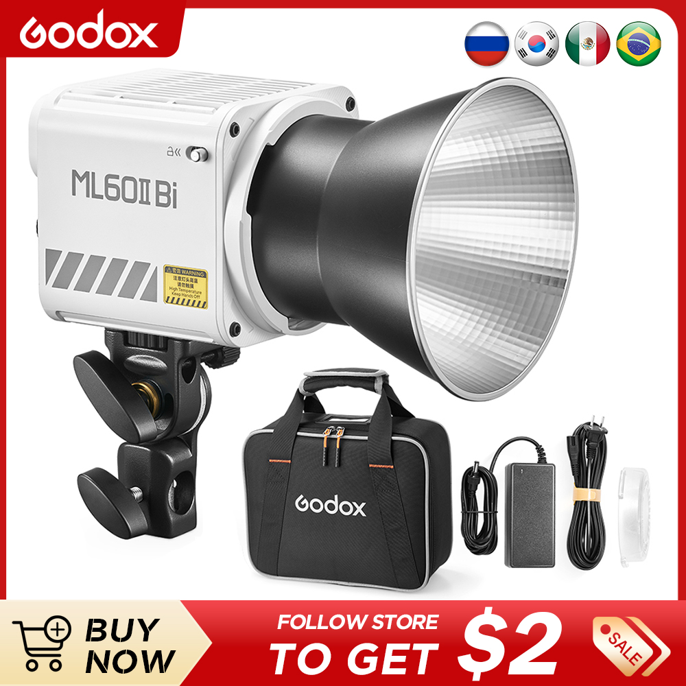 Godox ML60II BI Video Light 28 - Outdoor Lighting Kit Photography reseña y precio