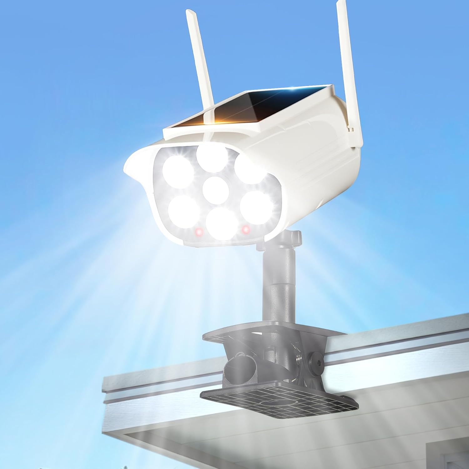 Solar Street Light LED Clip On - Outdoor Lighting On Fence reseña y precio