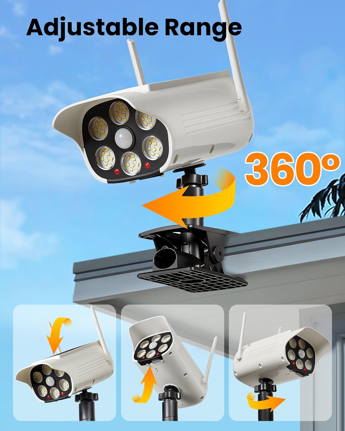 Solar Street Light LED Clip On - Outdoor Lighting On Fence reseña y precio