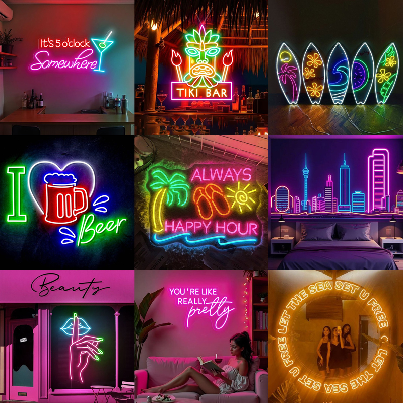 Custom Neon lED Sign Personal  - Outdoor Lighting Logo reseña y precio