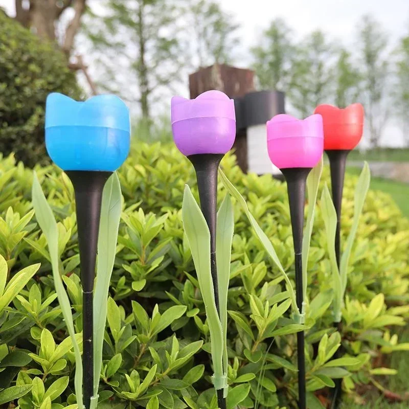 1Pcs Garden Tulip Flower Shape - Outdoor Lighting Traditional reseña y precio