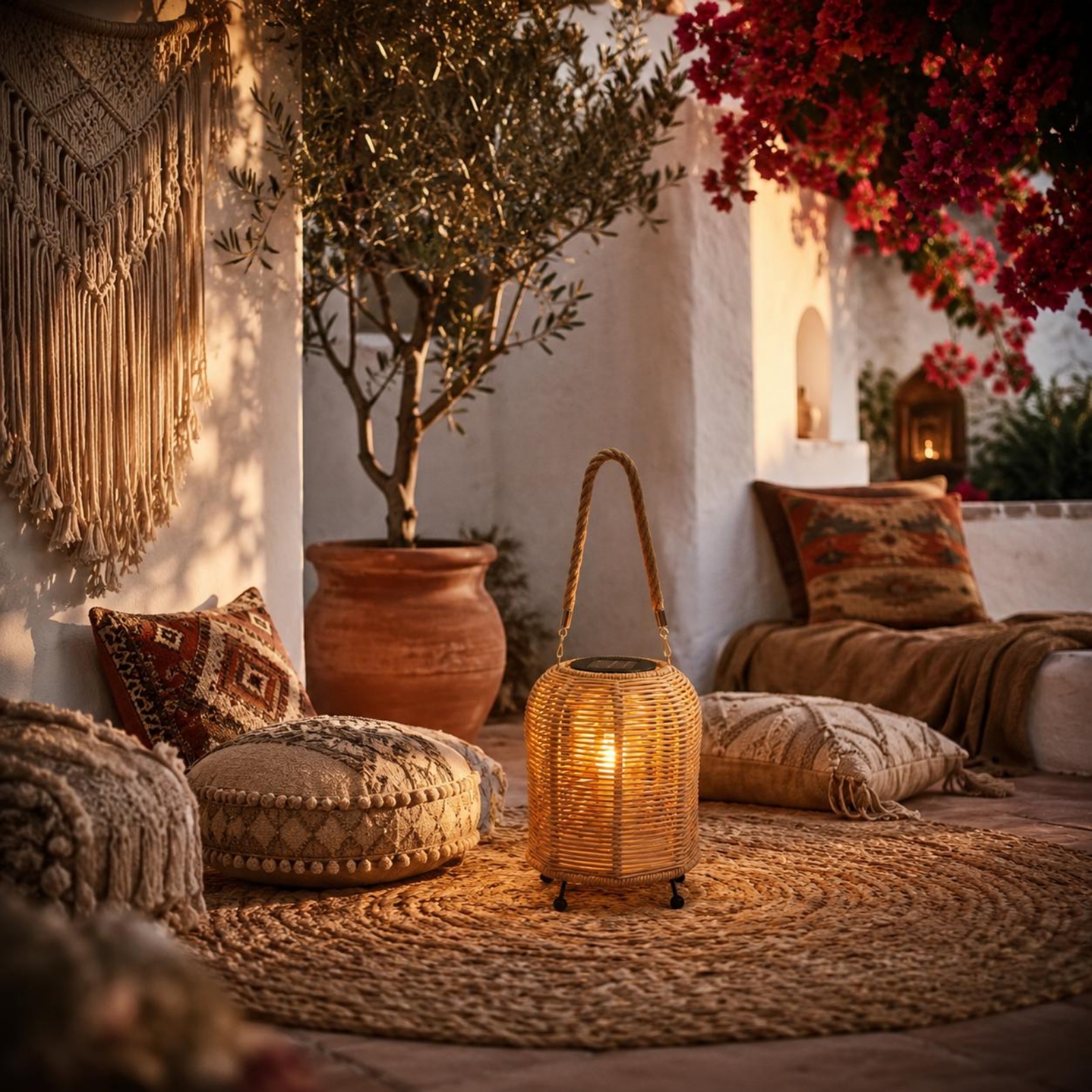 Handwoven Solar Lantern Warm L - Outdoor Lighting Battery reseña y precio