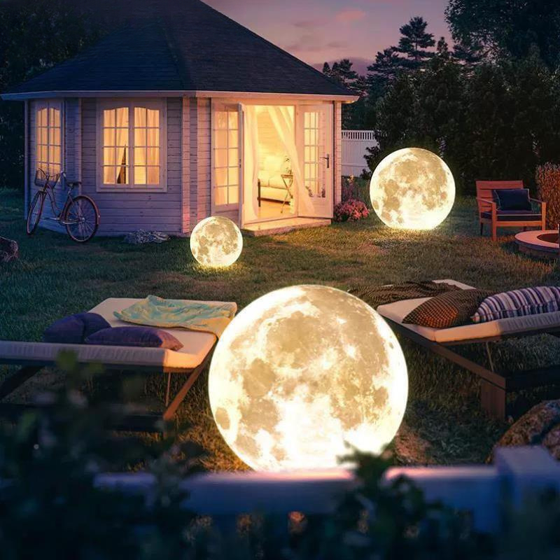 PE Moon Lamp Outdoor Garden De - Outdoor Lighting Volt reseña y precio