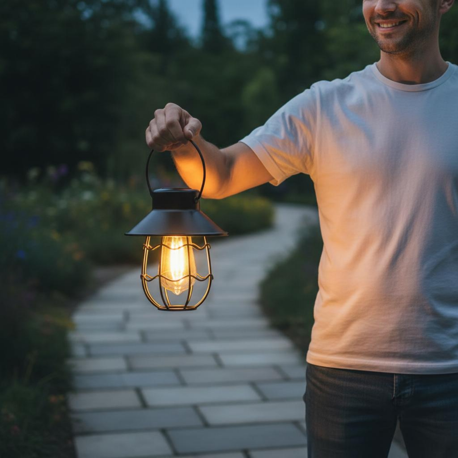 Wavy Frame Lantern Energy Savi - Outdoor Lighting Battery reseña y precio