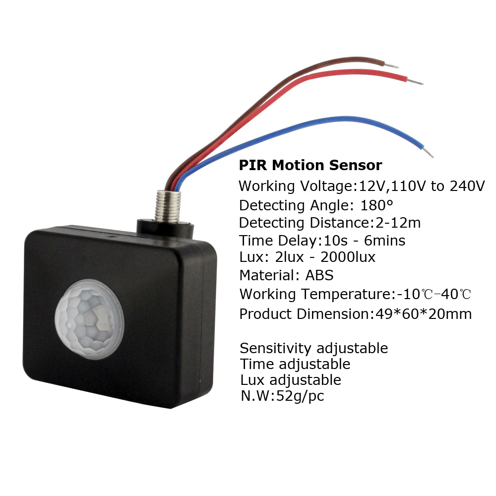 220V PIR Motion Sensor 12V Inf - Outdoor Lighting Volt reseña y precio