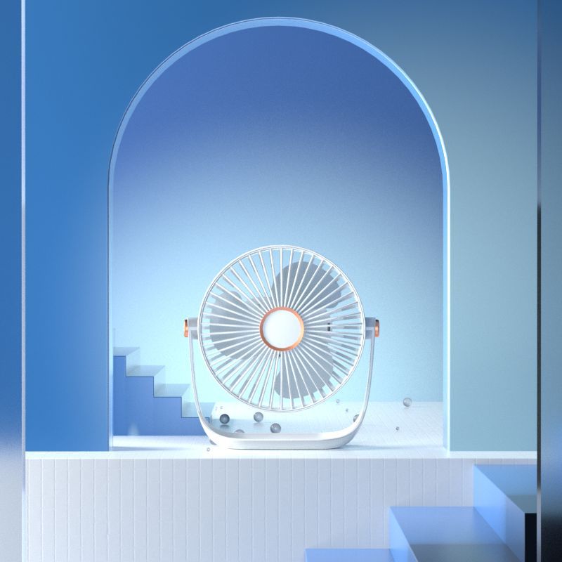 Portable Mini Desktop Fan Ligh - Outdoor Lighting Battery reseña y precio