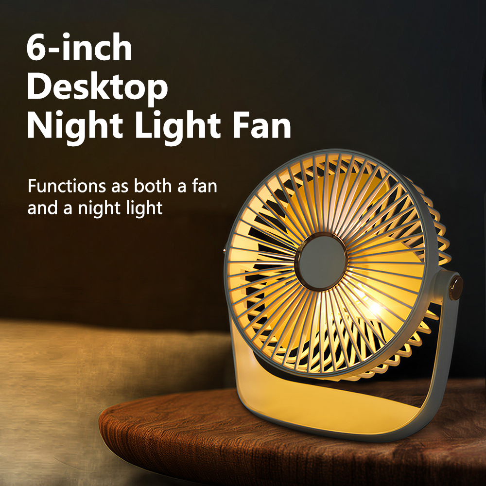 Portable Mini Desktop Fan Ligh - Outdoor Lighting Battery reseña y precio
