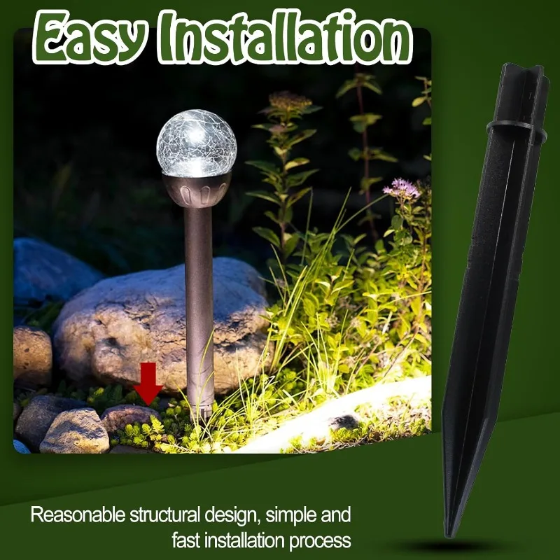 Solar Lawn Light Stakes Outdoo - Outdoor Lighting Ground Fixtures reseña y precio