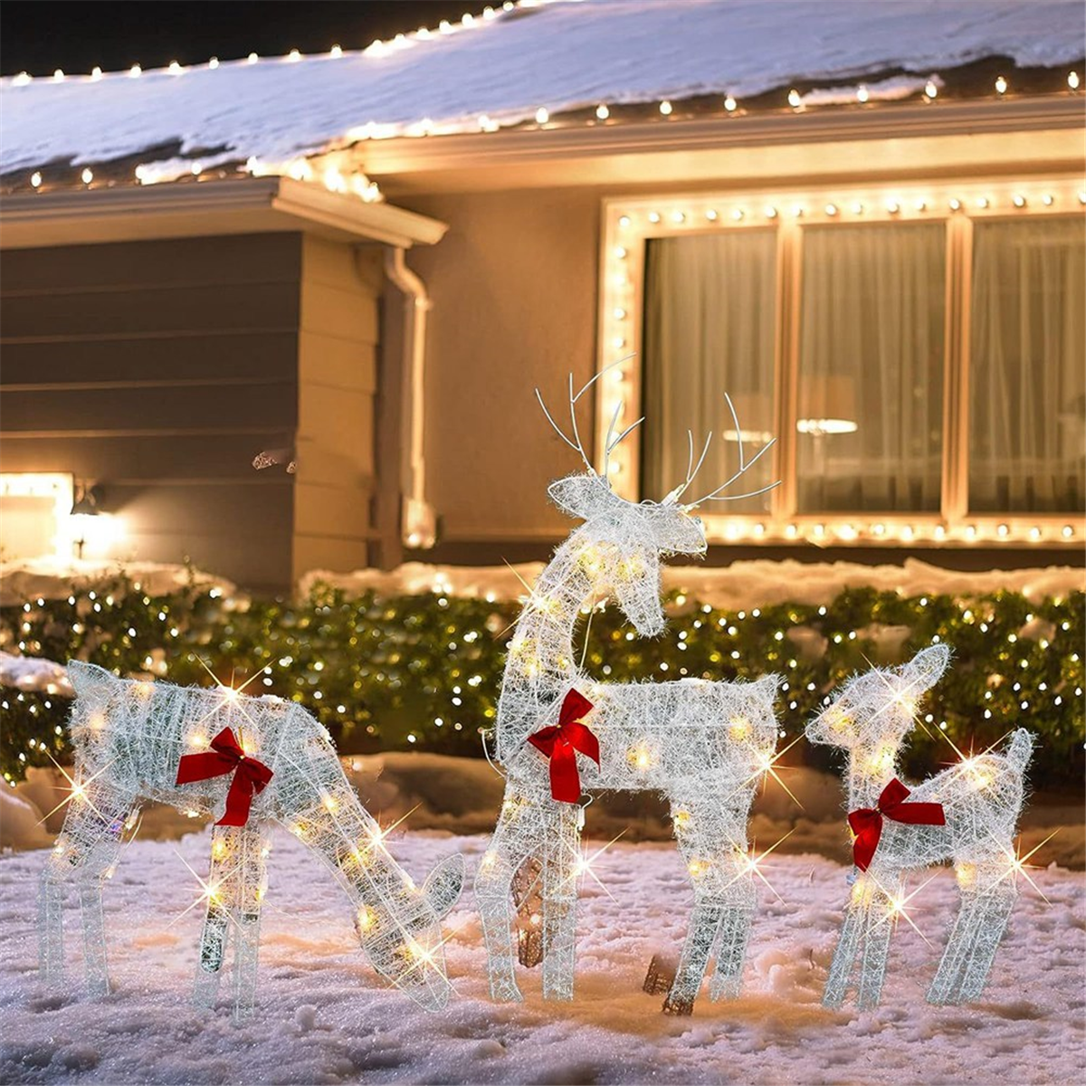 Christmas decorationLighted Ch - Xmas Outdoor Lighting Decorations reseña y precio