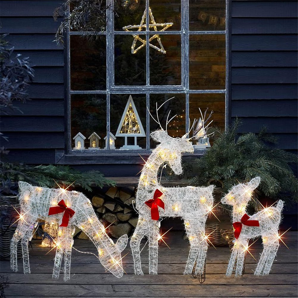Christmas decorationLighted Ch - Xmas Outdoor Lighting Decorations reseña y precio
