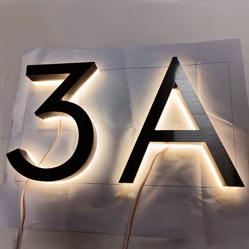Metal 3D LED House Number Ligh - Outdoor Lighting Logo reseña y precio