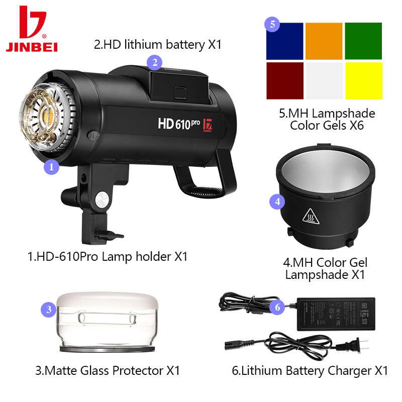 JINBEI HD610 TTL Battery Monol - Outdoor Lighting Kit Photography reseña y precio