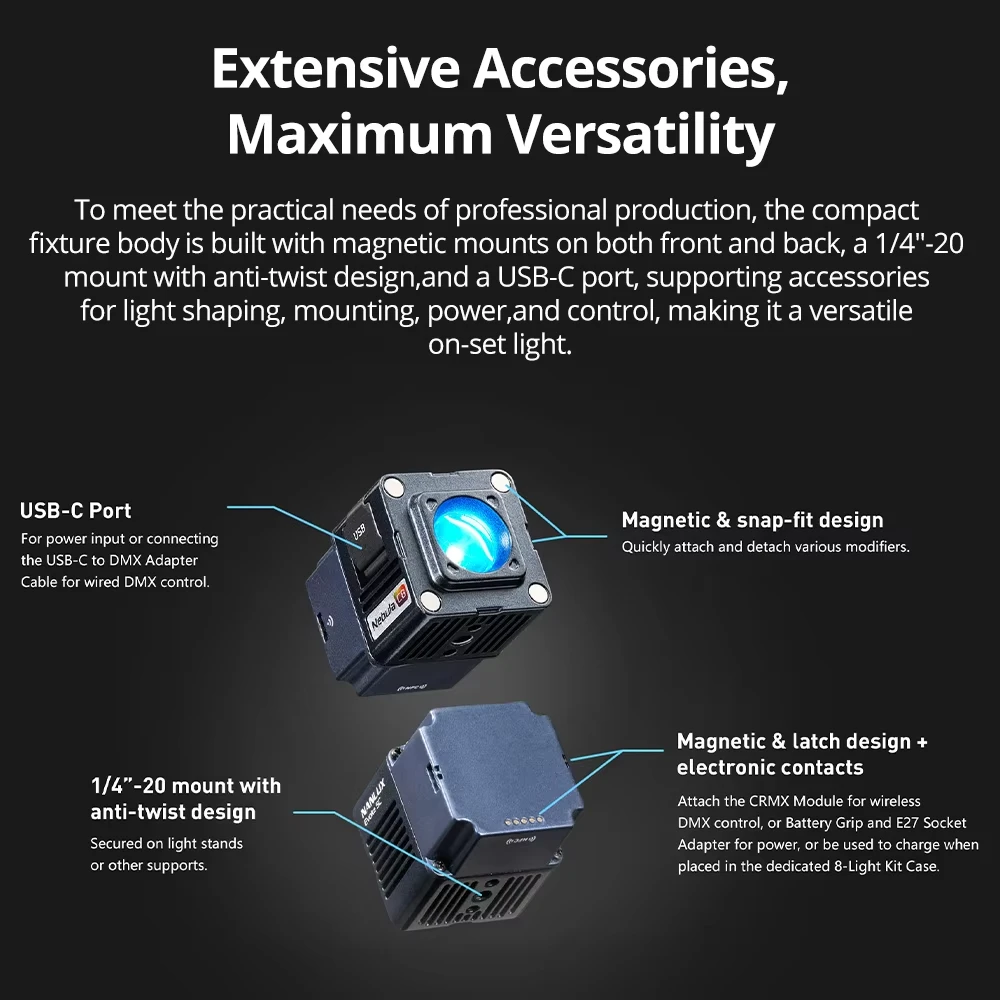 NANLUX Evoke 5C RGB Bi-color L - Outdoor Lighting Kit Photography reseña y precio