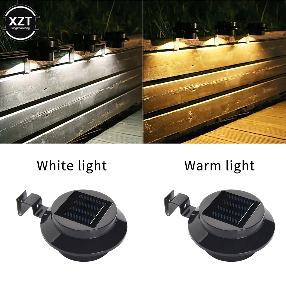 3 LED Solar Spot Garden Round  - Outdoor Lighting On Fence reseña y precio
