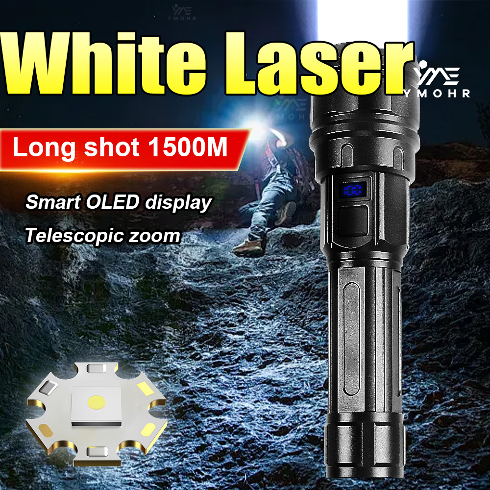 White Laser High Power Flashli - Outdoor Lighting Black reseña y precio