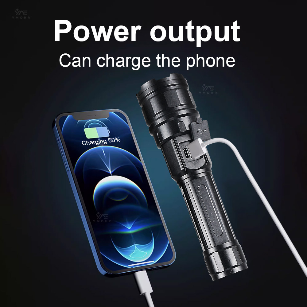 White Laser High Power Flashli - Outdoor Lighting Black reseña y precio