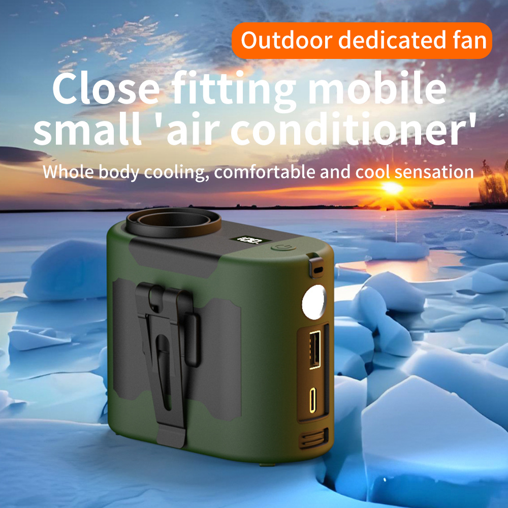 Portable Waist Clip Fan with 5 - Outdoor Lighting Beacon reseña y precio