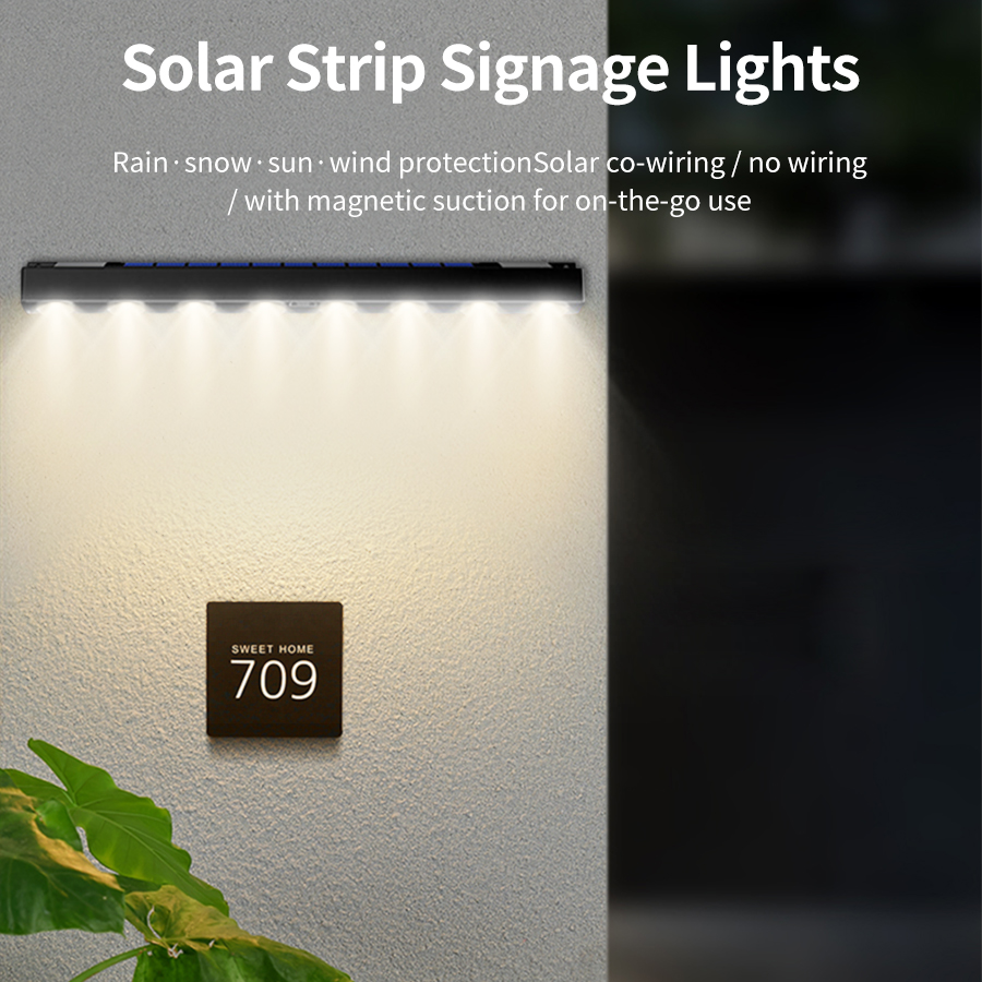Outdoor Solar LED Address Ligh - Outdoor Lighting On Fence reseña y precio